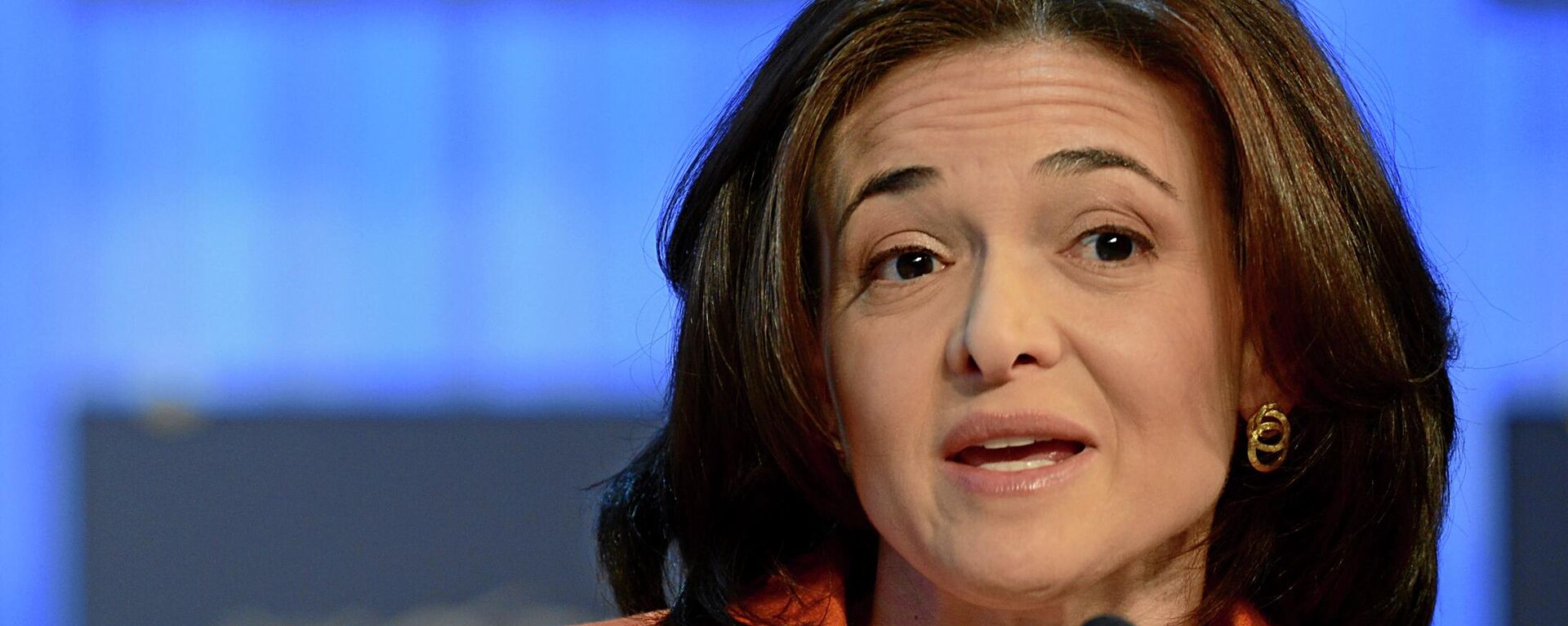 Sheryl Sandberg, Chief Operating Officer and Member of the Board, Facebook, USA; Young Global Leader Alumnus gives a statement during the session 'Women in Economic Decision-making' at the Annual Meeting 2013 of the World Economic Forum in Davos, Switzerland, January 25, 2013.  - Sputnik International, 1920, 01.06.2022