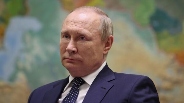 Russian President Vladimir Putin during his interview with Rossiya-1. Friday 3 June 2022. - Sputnik International