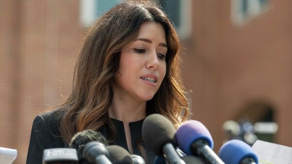Actor Johnny Depp's lawyer Camille Vasquez gives a statement to the media outside the Fairfax County Courthouse Wednesday, June 1, 2022 in Fairfax, Va. - Sputnik International