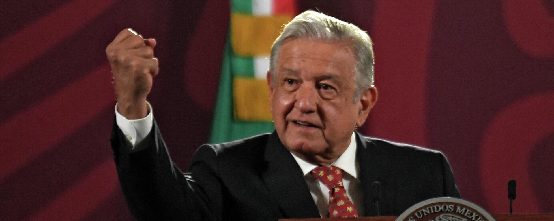 Mexico's President Andres Manuel Lopez Obrador speaks during his daily morning press conference in Mexico City on June 6, 2022 - Sputnik International, 1920, 09.06.2022