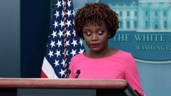 White House Press Secretary Karine Jean-Pierre listens to a question during a daily press briefing at the White House on May 26, 2022 in Washington, DC - Sputnik International