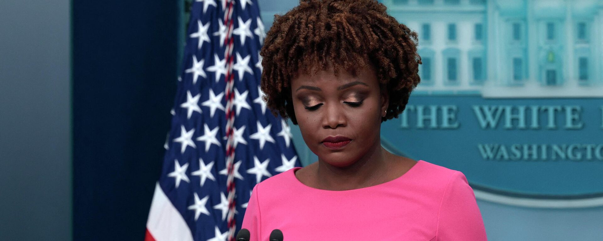White House Press Secretary Karine Jean-Pierre listens to a question during a daily press briefing at the White House on May 26, 2022 in Washington, DC - Sputnik International, 1920, 06.06.2022