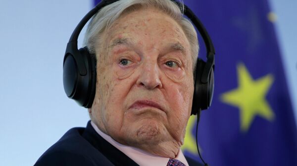  In this Thursday, June 8, 2017 file photo, Hungarian-American investor and CEU founder George Soros attends a press conference at the Foreign Ministry in Berlin, Germany - Sputnik International