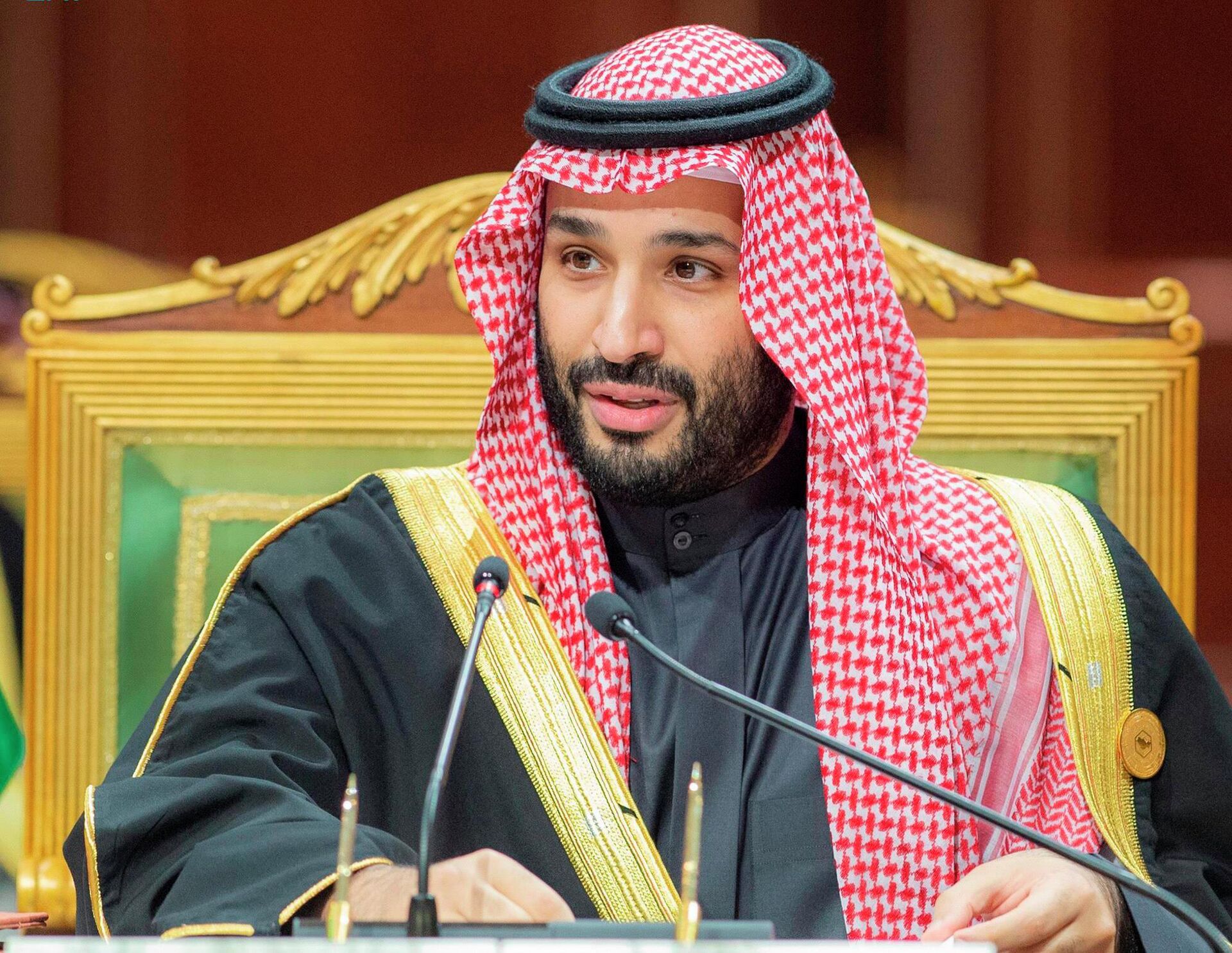 In this photo released by Saudi Royal Palace, Saudi Crown Prince Mohammed bin Salman, speaks during the Gulf Cooperation Council (GCC) Summit in Riyadh, Saudi Arabia, Tuesday, Dec. 14, 2021. - Sputnik International, 1920, 17.07.2022