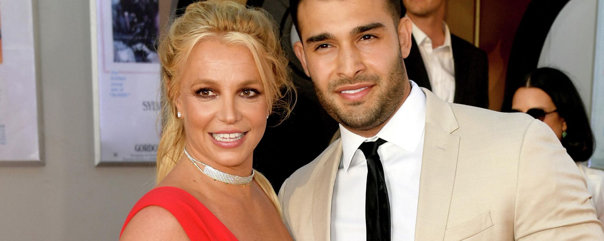 Britney Spears and Sam Asghari arrive at the premiere of Sony Pictures' One Upon A Time...In Hollywood at the Chinese Theatre on July 22, 2019 in Hollywood, California.   - Sputnik International, 1920, 11.06.2022