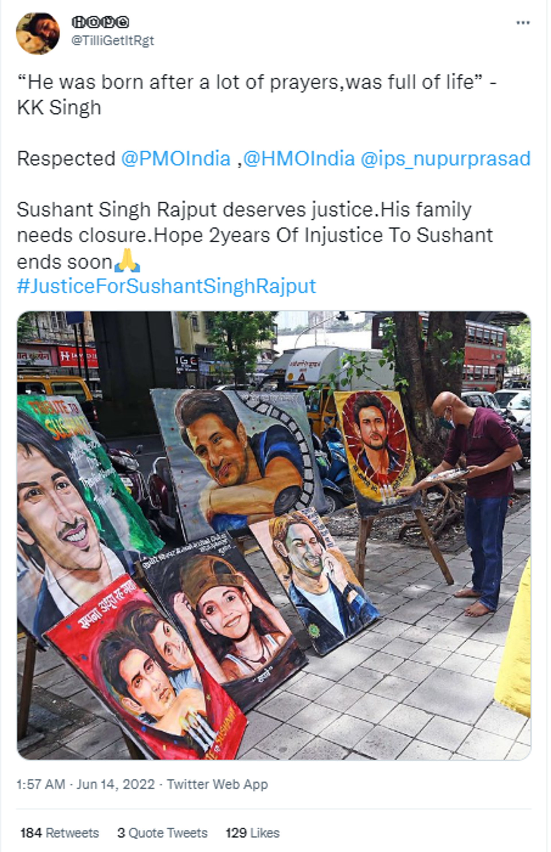 Fans Call For Justice, Pay Tribute To Late Bollywood Star Sushant Singh Rajput on his 2nd Death Anniversary  - Sputnik International, 1920, 14.06.2022
