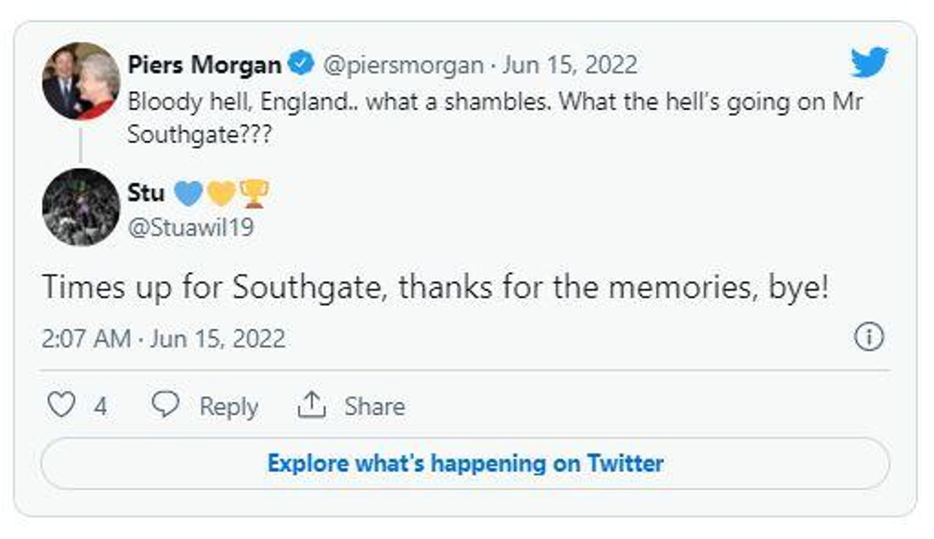 Screenshot of Piers Morgan's tweet - Sputnik International, 1920, 15.06.2022