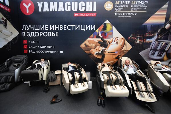 Yamaguchi stand at the exhibition of the XXV St. Petersburg International Economic Forum. - Sputnik International