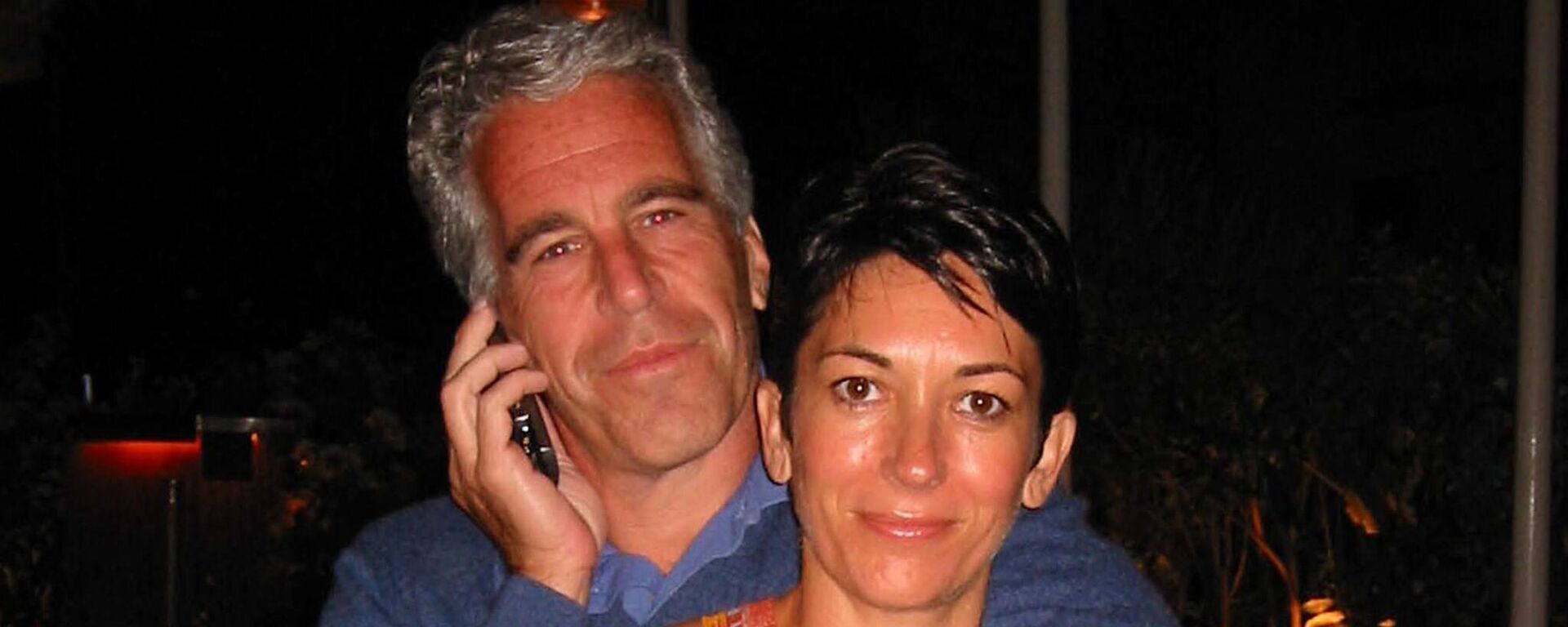 This undated trial evidence image obtained December 8, 2021, from the US District Court for the Southern District of New York shows British socialite Ghislaine Maxwell and US financier Jeffrey Epstein - Sputnik International, 1920, 23.06.2022