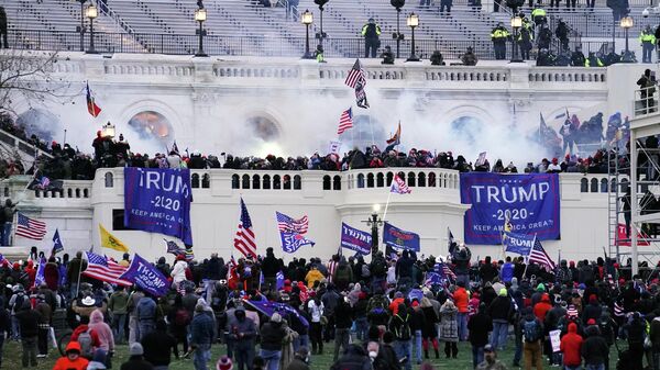 Protesters, loyal to President Donald Trump, storm the Capitol in Washington on Jan. 6, 2021.  - Sputnik International