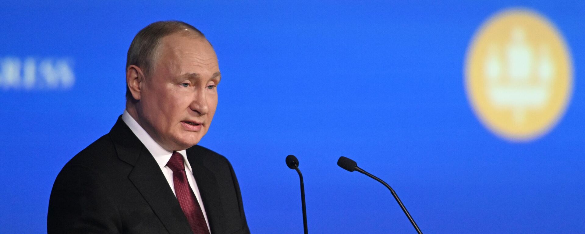 Russian President Vladimir Putin speaking at St. Petersburg International Economic Forum (SPIEF) 2022 - Sputnik International, 1920, 07.06.2023