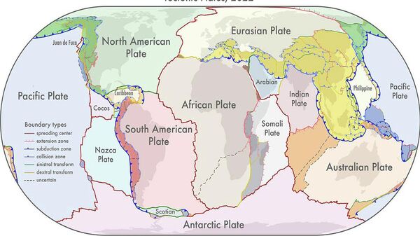  New tectonic plate model of Earth - Sputnik International