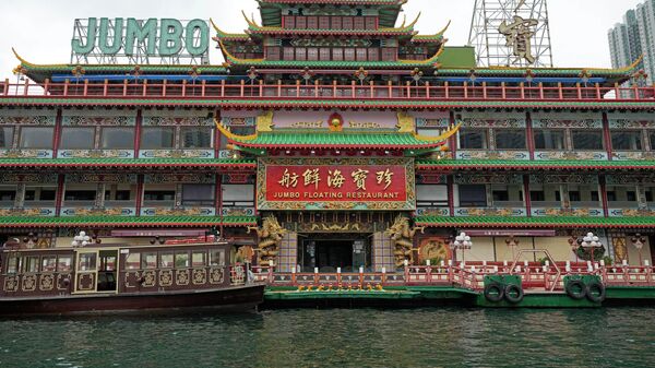 The Jumbo Floating Restaurant, which has been featured in many local and international movies over the years, is seen in Hong Kong on June 13, 2022 - Sputnik International