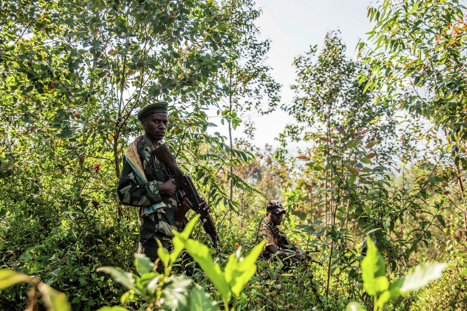 Armed militiamen gather near Rutshuru, 70 kms (45 miles) north of Goma, Democratic Republic of Congo,Wednesday June 22, 2022. - Sputnik International, 1920, 19.12.2022