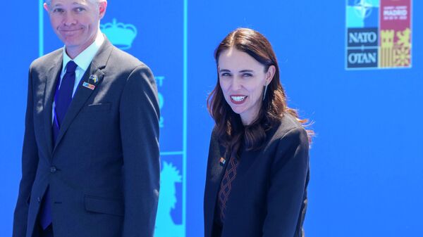 New Zealand's Prime Minister Jacinda Ardern arrives for the NATO summit in Madrid, Spain, on Wednesday, June 29, 2022. North Atlantic Treaty Organization heads of state will meet for a NATO summit in Madrid from Tuesday through Thursday. - Sputnik International