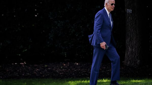 US President Joe Biden walks to the Oval Office in Washington DC, after visiting the Central Intelligence Agency (CIA) headquarters in Langley, where he congratulated the Agency and staff on the 75th anniversary of its founding on July 8, 2022 - Sputnik International