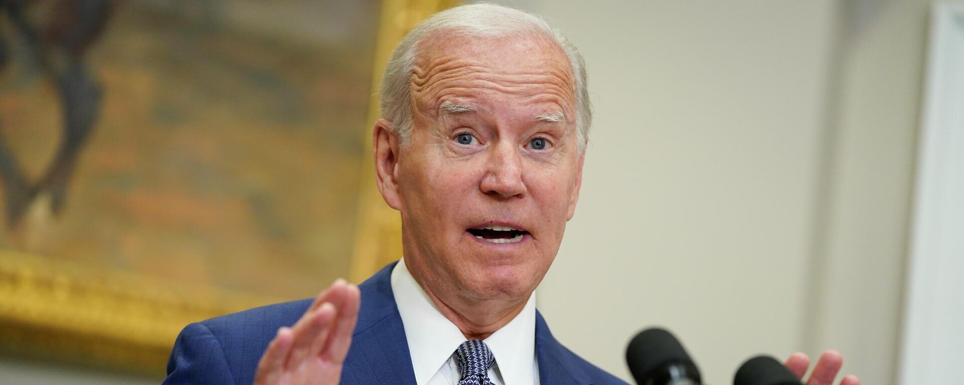 President Joe Biden speaks about abortion access during an event in the Roosevelt Room of the White House, Friday, July 8, 2022, in Washington - Sputnik International, 1920, 04.11.2022