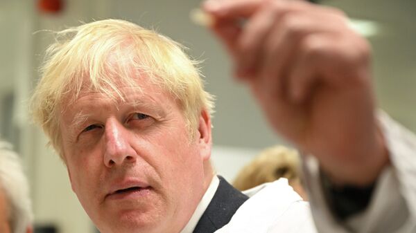 British Prime Minister Boris Johnson visits the Francis Crick Institute in London - Sputnik International
