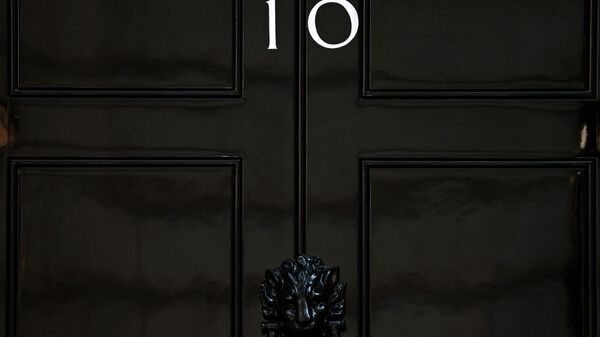 The door of 10 Downing Street, the official residence of Britain's Prime Minister, is pictured in central London on July 8, 2022 - Sputnik International
