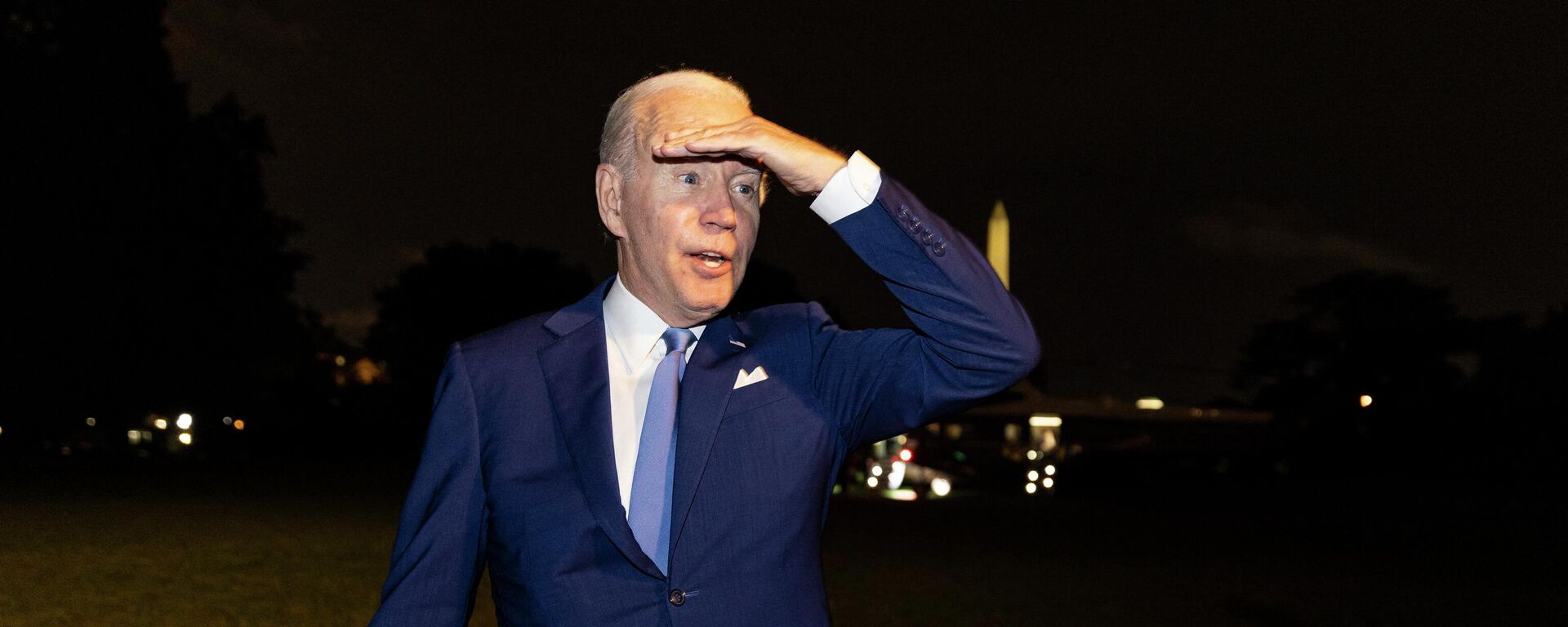 President Joe Biden takes reporters questions on the south lawn of the White House on July 16, 2022 in Washington, DC. - Sputnik International, 1920, 21.07.2022