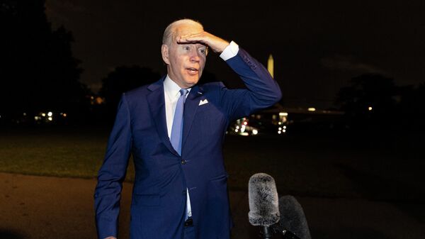 President Joe Biden takes reporters questions on the south lawn of the White House on July 16, 2022 in Washington, DC. - Sputnik International