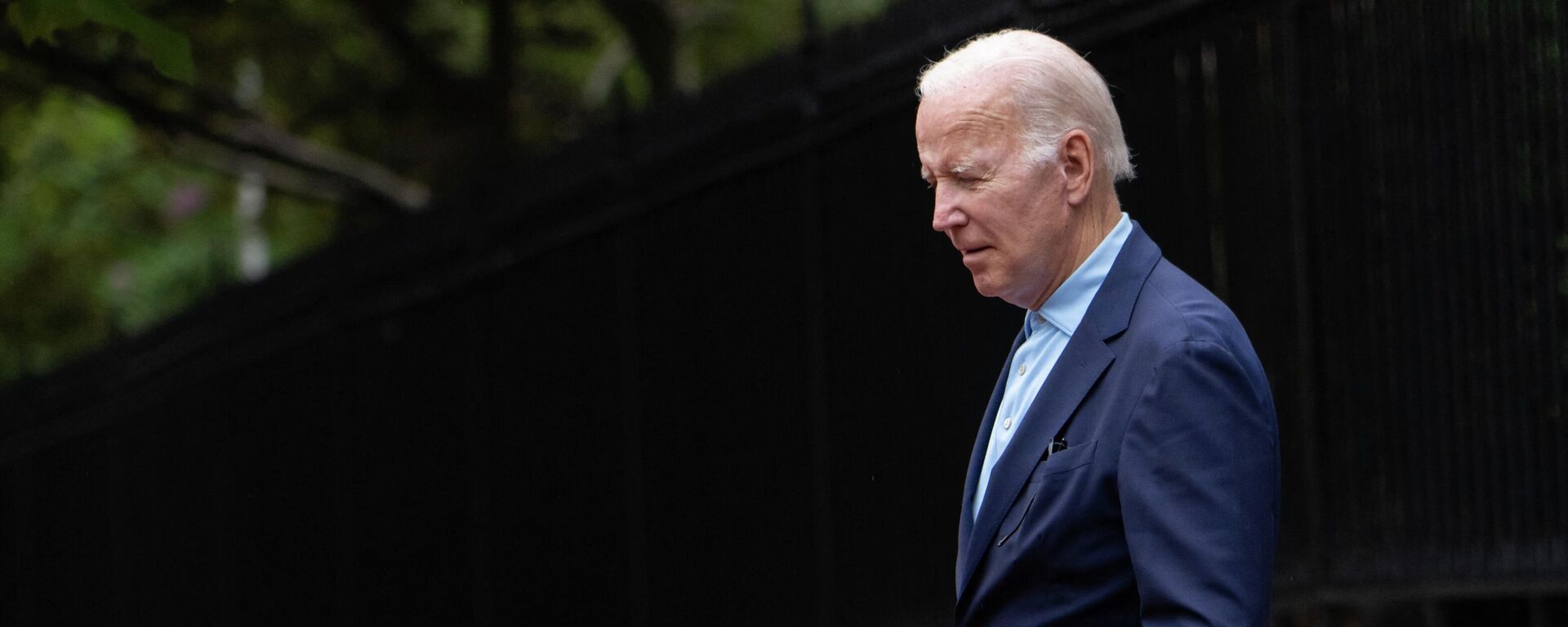 US President Joe Biden departs Holy Trinity Catholic Church in Washington, DC, on July 17, 2022 - Sputnik International, 1920, 18.07.2022