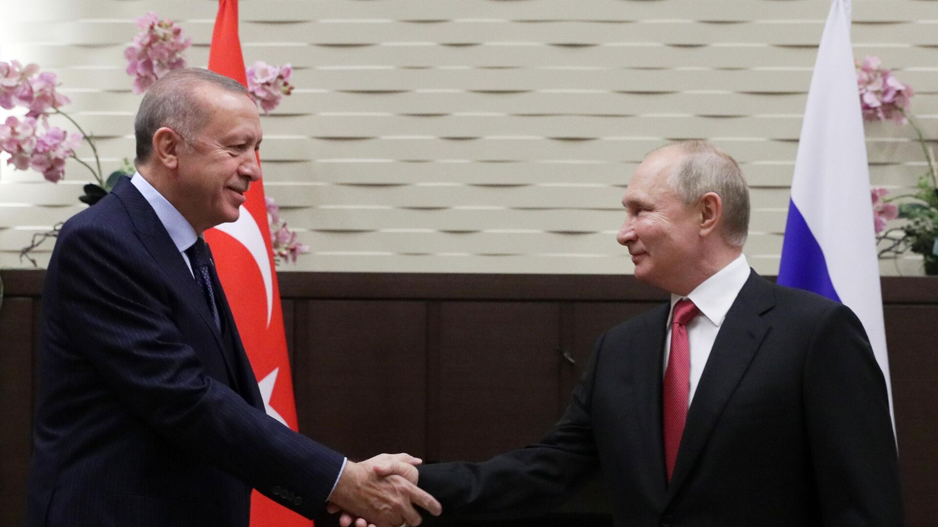 Russian President V. Putin after talks with Turkish President Recep Tayyip Erdogan - Sputnik International, 1920, 25.03.2023