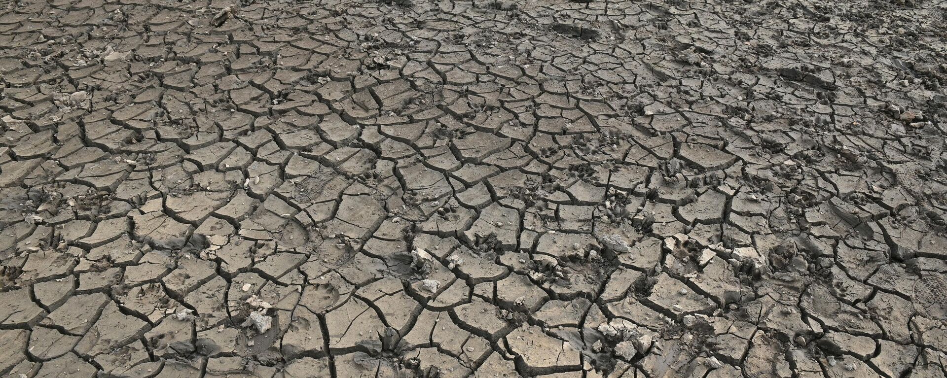 The dry, cracked bed of Scammonden Reservoir, revealed by the falling water level, is pictured west of Huddersfield, in northern England on July 17, 2022. - Sputnik International, 1920, 27.07.2022