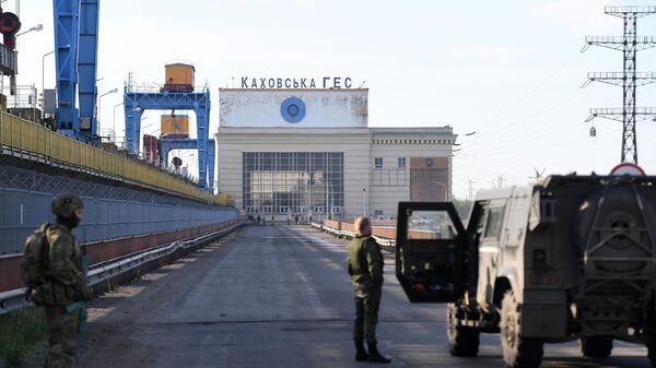 Hydroelectric power plant in Novaya Kakhovka in Kherson region - Sputnik International