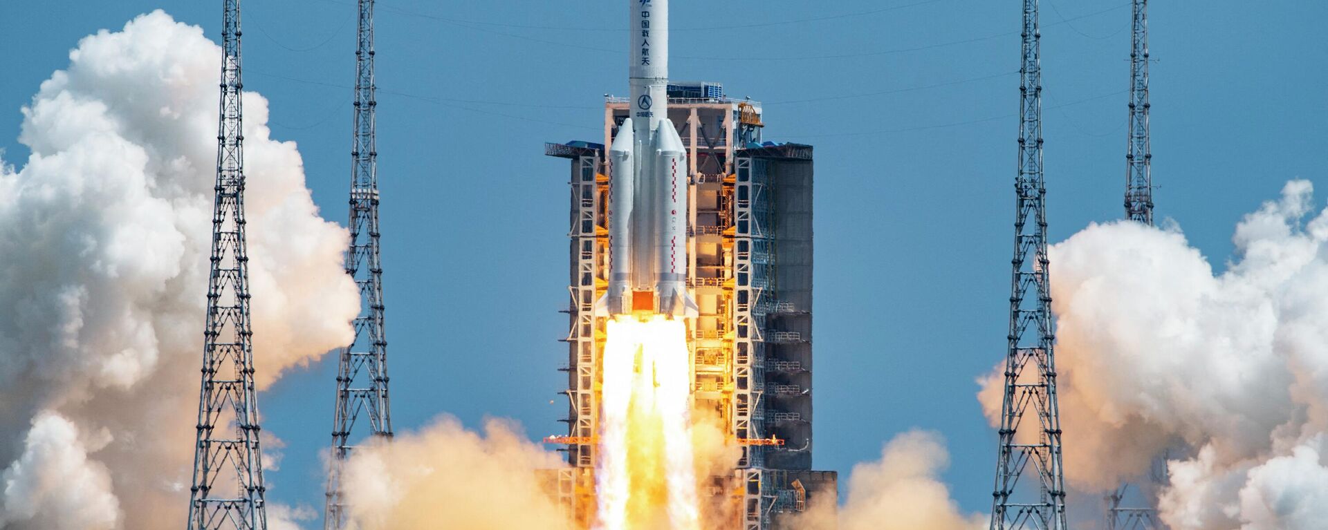 The rocket carrying China’s second module for its Tiangong space station lifts off from Wenchang spaceport in southern China on July 24, 2022. - Sputnik International, 1920, 24.07.2022