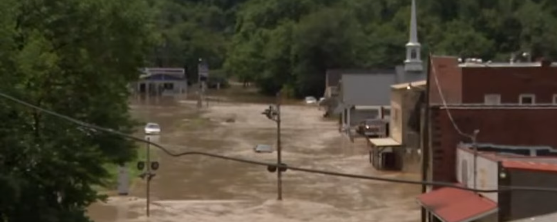 Garrett, Kentucky, under feet of floodwaters following torrential rains on July 28, 2022 - Sputnik International, 1920, 28.07.2022