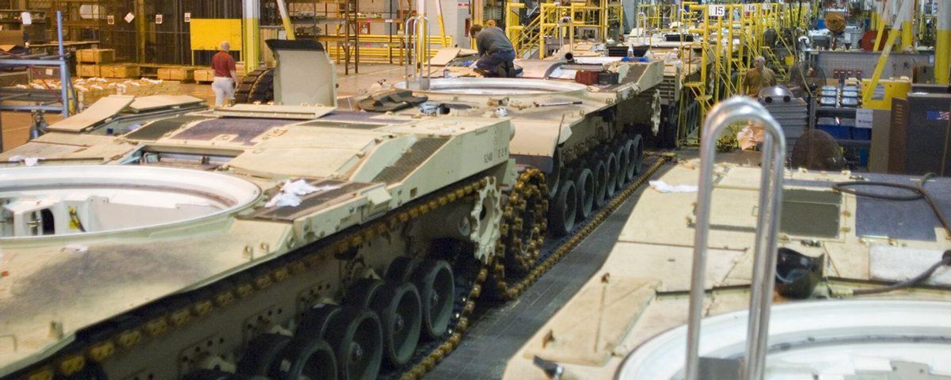 Abrams tank assembly at the Joint Systems Manufacturing Center in Lima. - Sputnik International, 1920, 20.01.2023