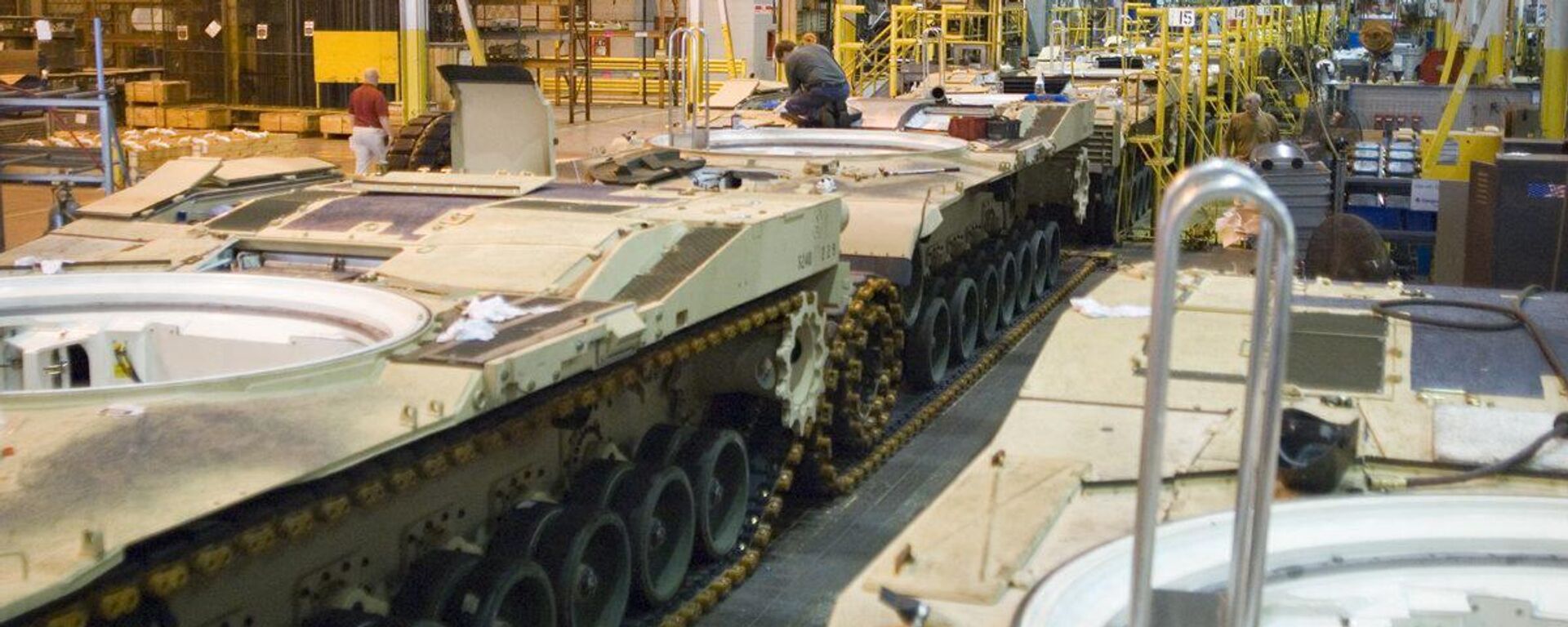 Abrams tank assembly at the Joint Systems Manufacturing Center in Lima. - Sputnik International, 1920, 04.07.2023