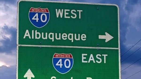 Albuquerque road sign - Sputnik International