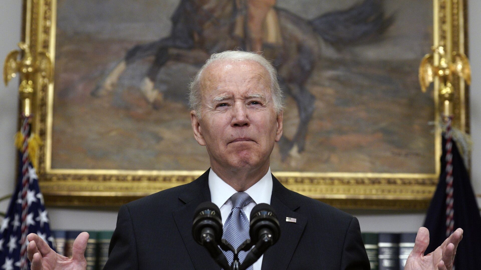 US President Joe Biden delivers a statement at the White House, March 21, 2022 - Sputnik International, 1920, 01.08.2022