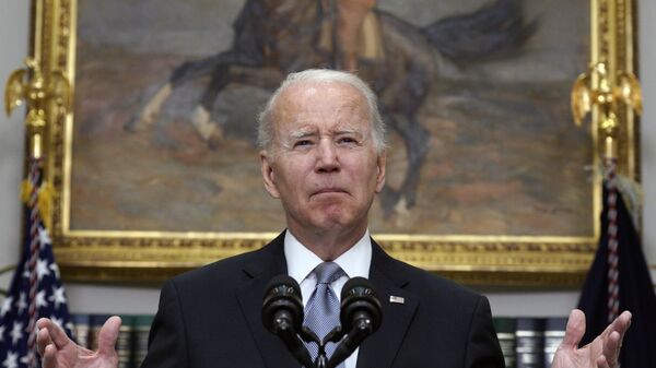 US President Joe Biden delivers a statement at the White House, March 21, 2022 - Sputnik International
