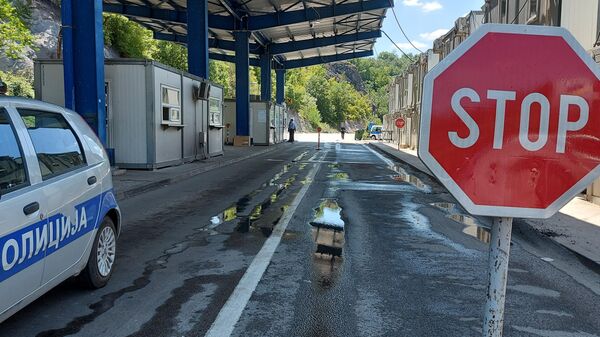 Jarinje checkpoint on the administrative line between Central Serbia and Kosovo - Sputnik International