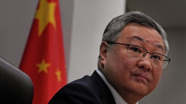 Fu Cong, the director general of the Foreign Ministry's arms control department, attends a press conference on nuclear arms control in Beijing, China, Tuesday, Jan. 4, 2022.  - Sputnik International