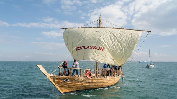 Ma’agan Mikhael II, a replica of the 2,400-year-old sailing ship found near Haifa, Israel - Sputnik International