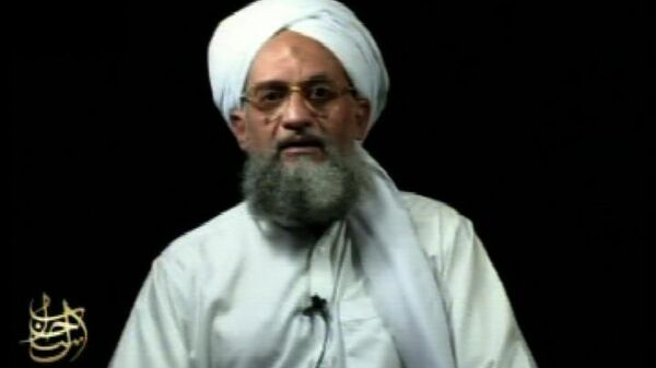 This frame grab from video shows al-Qaida's leader Ayman al-Zawahri in a videotape issued Saturday, Sept. 2, 2006 - Sputnik International