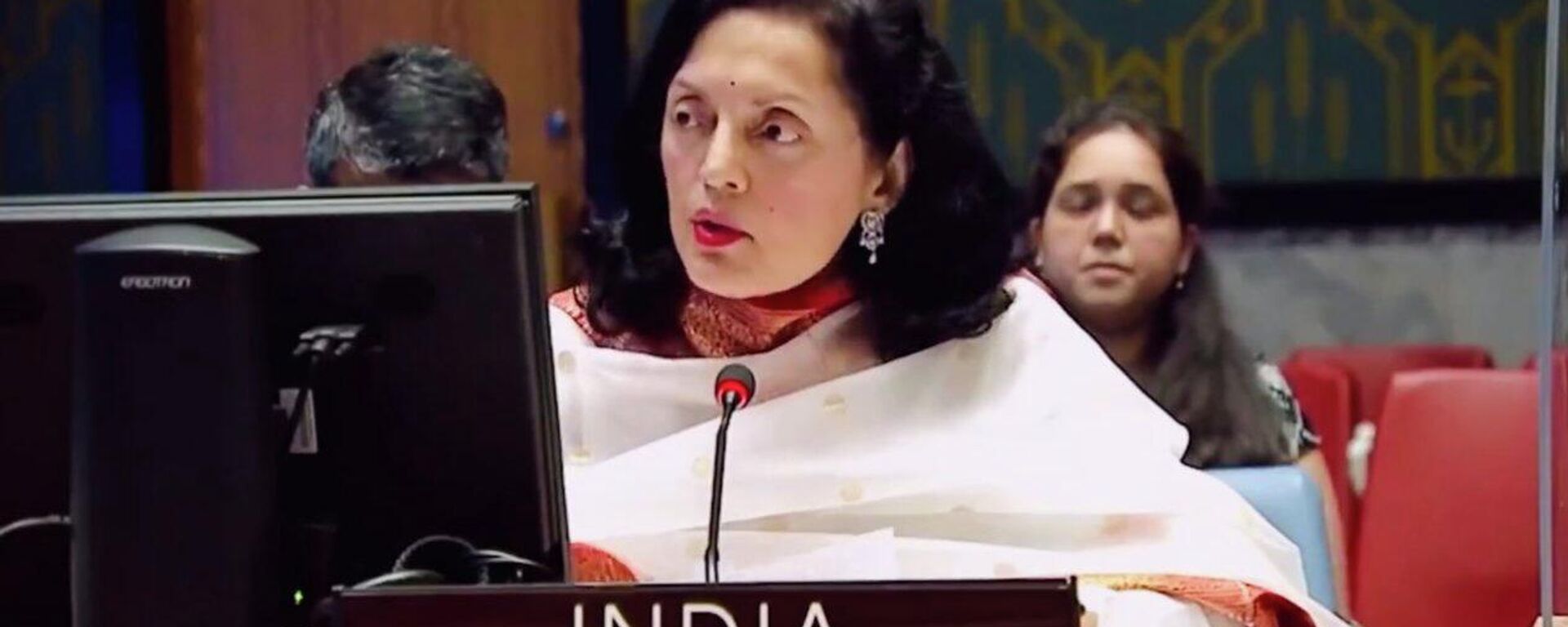 India's Ambassador to the UN Ruchira Kamboj speaks at the UNSC meeting on terrorism. - Sputnik International, 1920, 23.08.2022