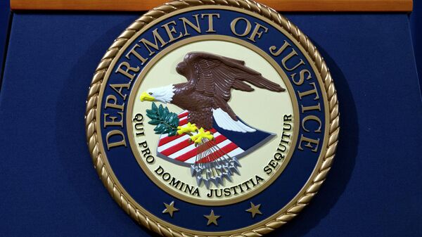 FILE - In this Nov. 28, 2018, file photo, the Department of Justice seal is seen in Washington, D.C. (AP Photo/Jose Luis Magana, File) - Sputnik International