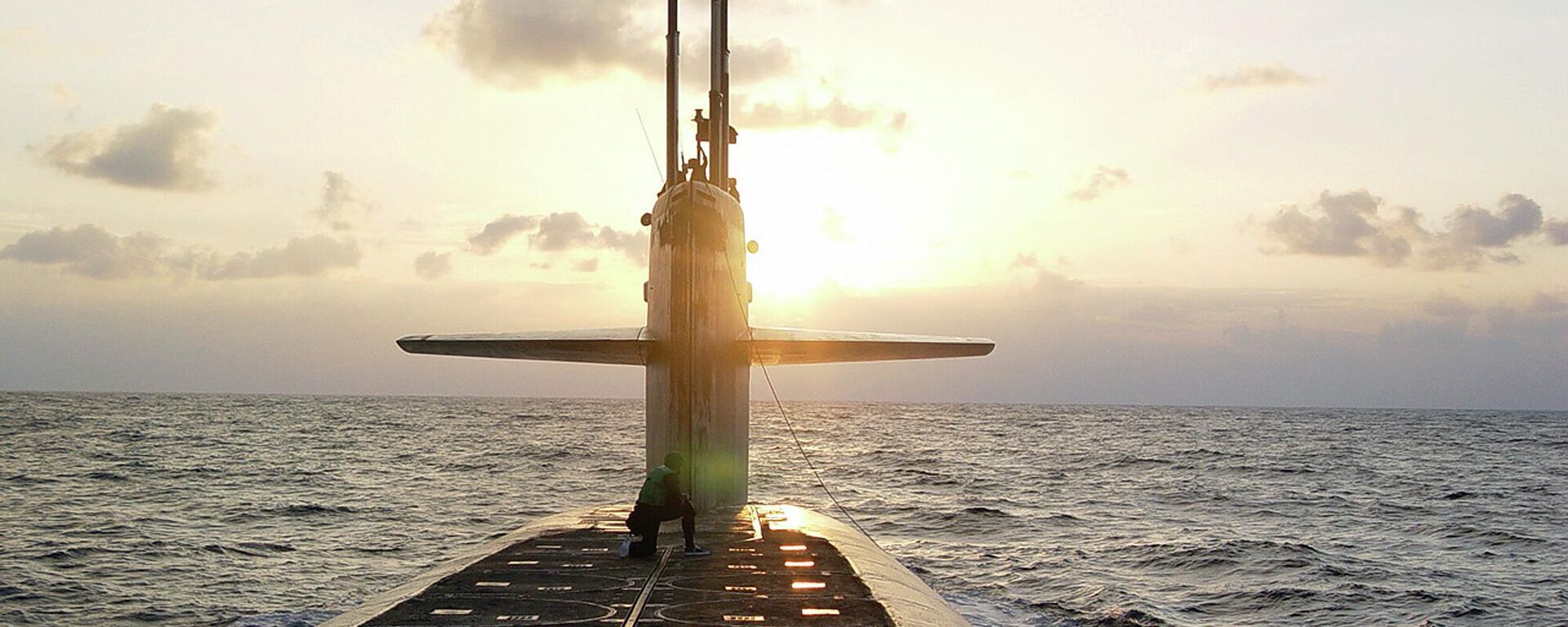 In this photo released by the U.S. Navy, the Ohio-class ballistic-missile submarine USS Wyoming approaches Naval Submarine Base Kings Bay, Ga., Jan. 9, 2008. - Sputnik International, 1920, 07.06.2024