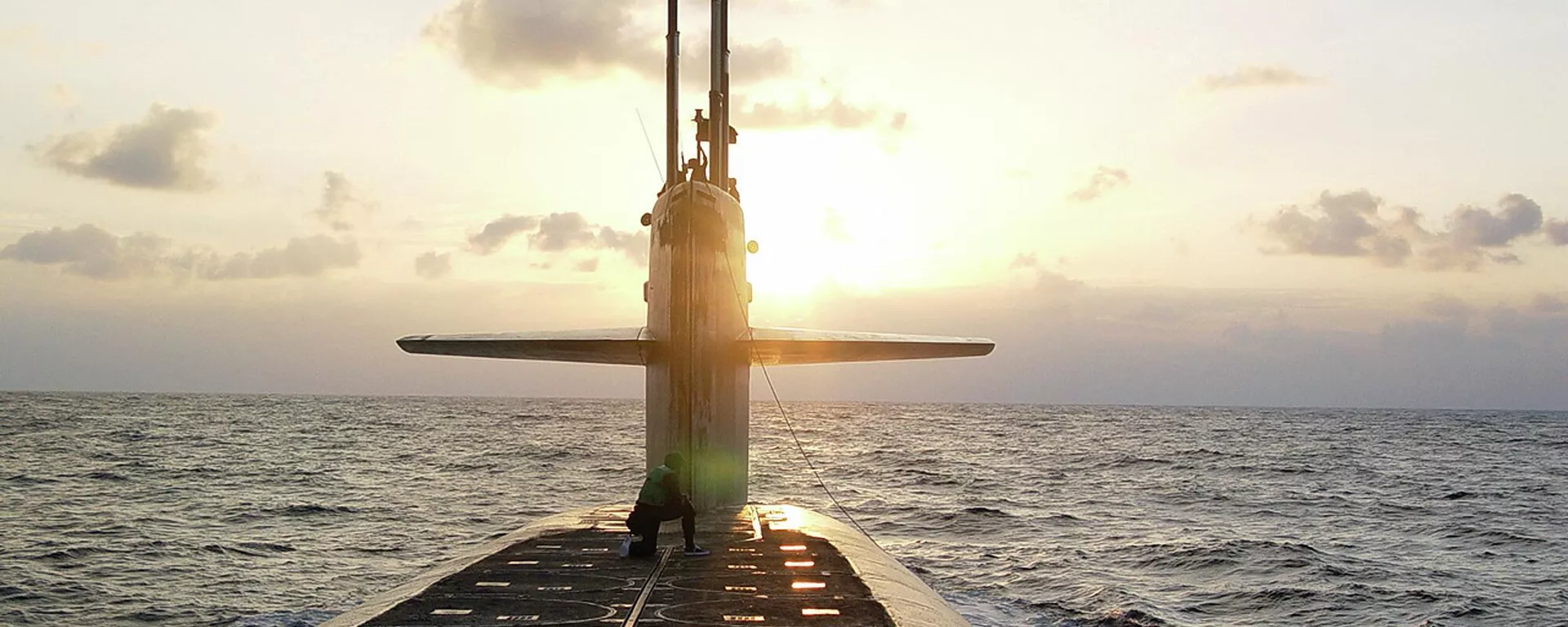 In this photo released by the U.S. Navy, the Ohio-class ballistic-missile submarine USS Wyoming approaches Naval Submarine Base Kings Bay, Ga., Jan. 9, 2008. - Sputnik International, 1920, 07.03.2025