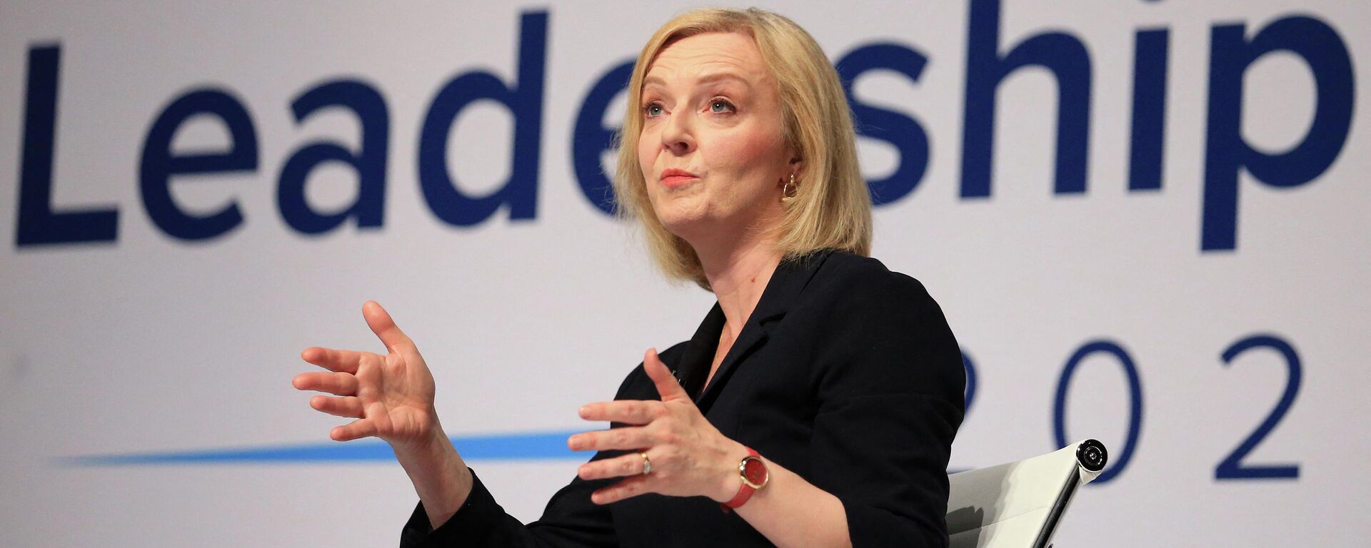 Britain's Foreign Secretary Liz Truss, a contender to become the country's next Prime Minister and leader of the Conservative party, speaks during a Conservative Party hustings event in Darlington, north east England on August 9, 2022 - Sputnik International, 1920, 24.08.2022