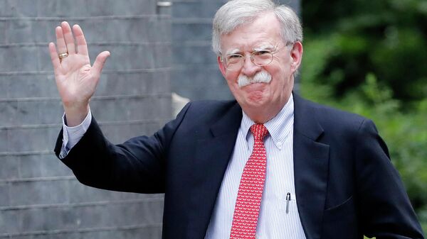 US National Security Advisor John Bolton arrives in Downing Street in London on August 13, 2019, ahead of his meeting with Britain's Chancellor of the Exchequer Sajid Javid - Sputnik International