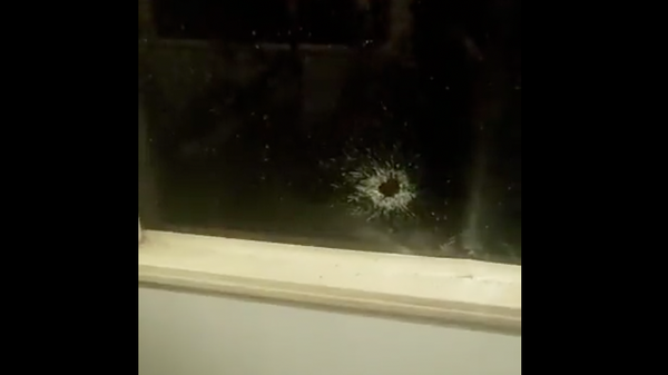 Bullet Hole from Attack on Bus in the Old City of Jerusalem - Sputnik International