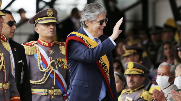 Ecuadorian President Guillermo Lasso at a Military Ceremony - Sputnik International