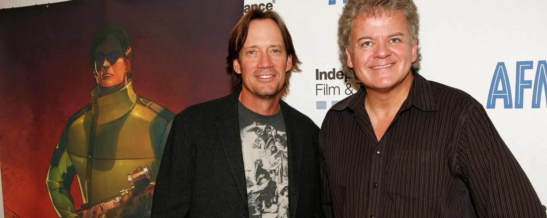 Actor Kevin Sorbo (L) and director David Winning attend 2008 AFM - The Illuminati Press Conference at Loews Hotel on November 10, 2008 in Santa Monica, California. Actor Kevin Sorbo (L) and director David Winning attend 2008 AFM - The Illuminati Press Conference at Loews Hotel on November 10, 2008 in Santa Monica, California. - Sputnik International, 1920, 21.08.2022