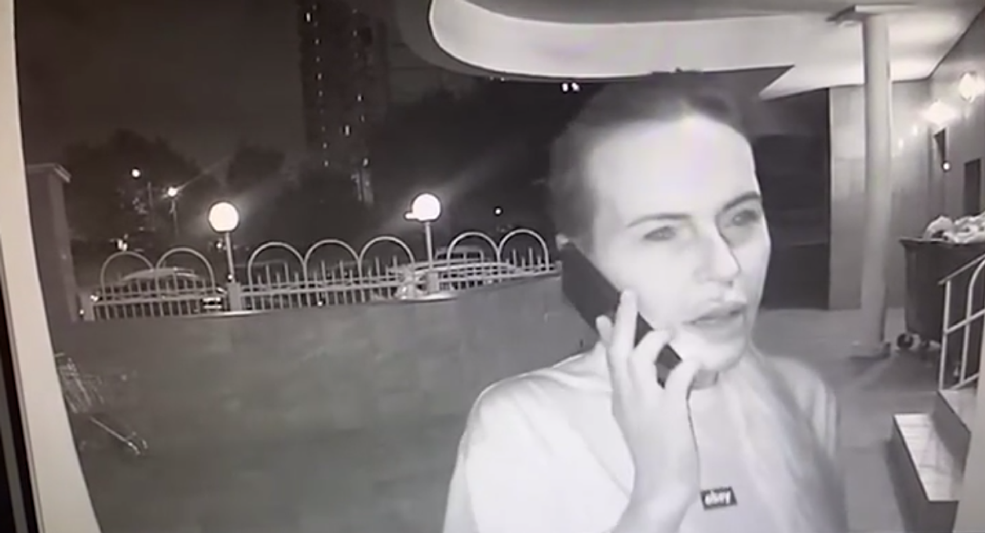 Door cam footage of Natalya Vovk, Ukrainian national suspected of killing Russian journalist Daria Dugina. - Sputnik International, 1920, 20.08.2023
